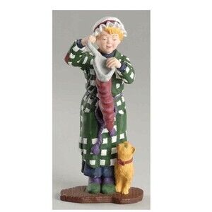 Dept 56 All Through The House "Sue Ellen" & Cat Christmas Retired Rare New w/Box